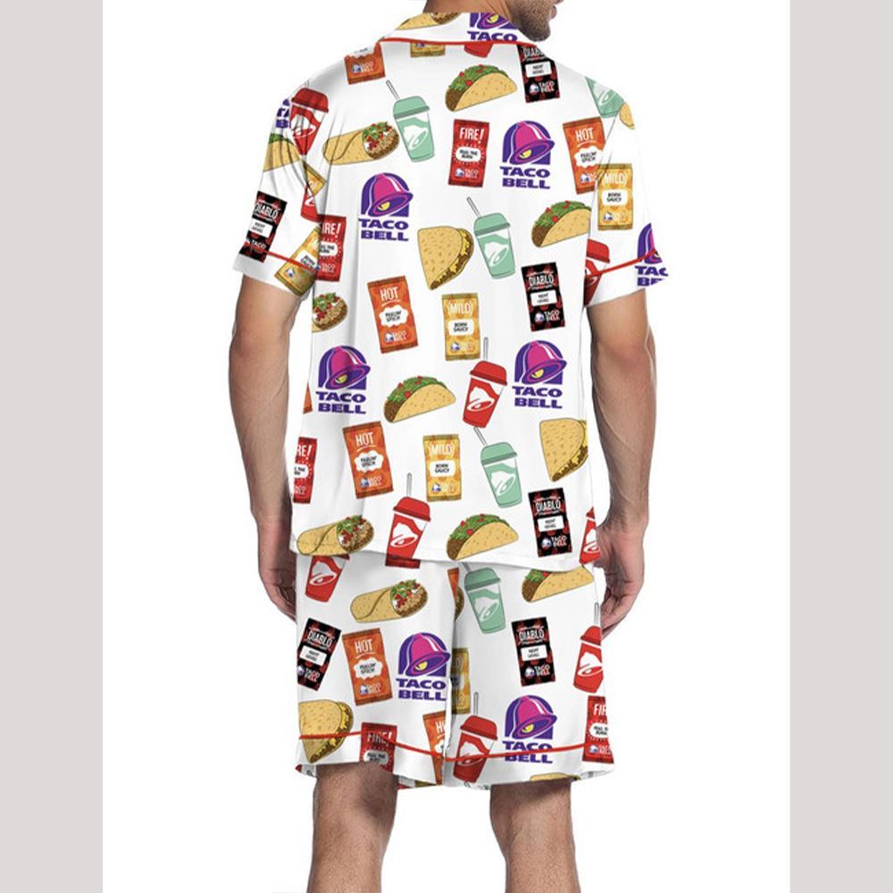 Taco Satin Pajama Set For Men - Image 2