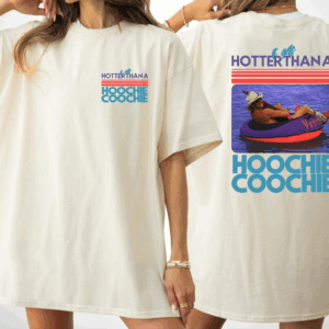 Hotter Than A Hoochie Coochie Shirt, Meme Summer Vacation Sweatshirt, Music Lover Hoodie, 90s Country Music, Trendy Summer Tee