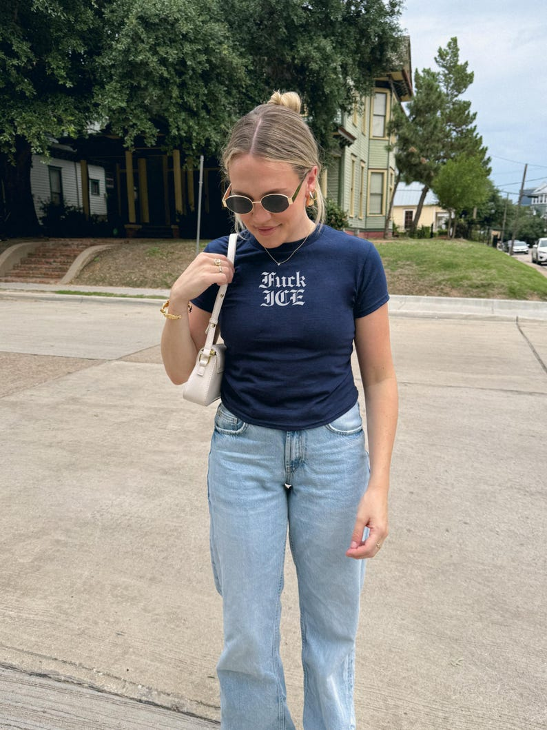 Abolish ICE Croptop, Fuck ICE Crop Top, LA Ice Protest, Resistance for March - Image 6