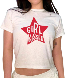Alternative view of Pride Month Croptop, Funny Girl Kisser, LGBTQ Merch