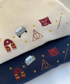 Embroidered Sweatshirt Wizard, Magic sweatshirt, School of Witchcraft and Wizardry Sweater