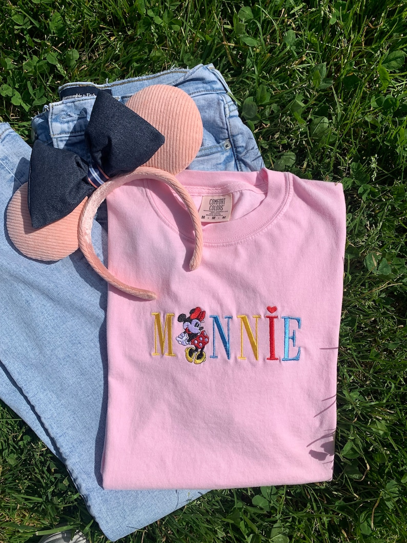 Vintage Minnie Embroidered tee - Image 2
