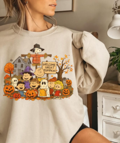 Peanuts Halloween Shirt, Snoopy Great Pumpkin Fall Crewneck, Charlie Brown Tee