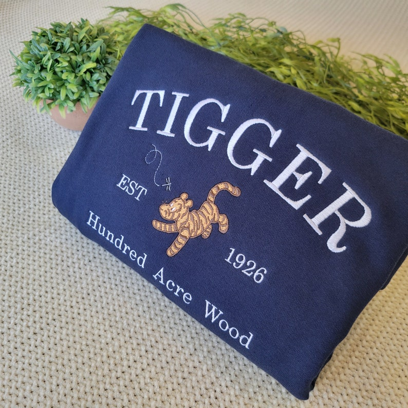Winnie The Pooh Classic Midweight Sweater Collection, Embroidered Crewneck - Image 3