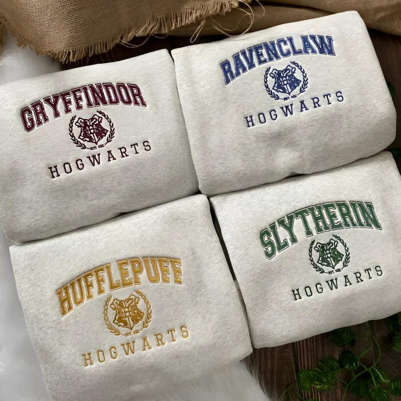 Embroidered Sweatshirt Magical Wizard Castle Embroidered - Image 2