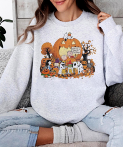 Alternative view of Peanuts Halloween Shirt, Snoopy Great Pumpkin Crewneck, Charlie Brown Tee, Halloween Comfort Colors TShirt, Y2K Halloween