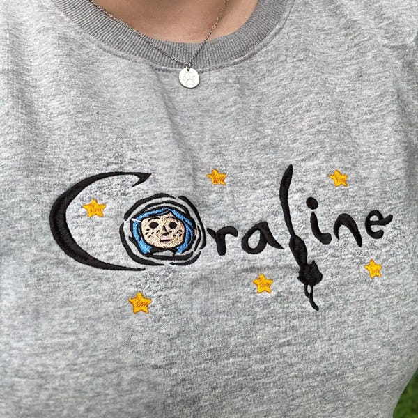 Scary Doll Embroidered Sweatshirt: Halloween Horror Movie Shirt - Image 4