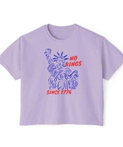 Alternative view of No Kings Since 1776 CropTop, Resist Crop Top, Protest USA Merch