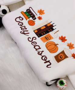 Alternative view of Cozy Season Embroidered Sweatshirt, Autumn  Shirt/Sweatshirt/Hoodie