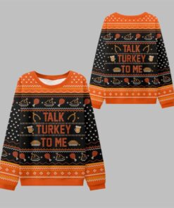Talk Turkey To Me Thanksgiving Ugly Sweater