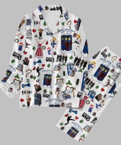 Tardis Doctor Christmas Doctor Who Pajamas Set