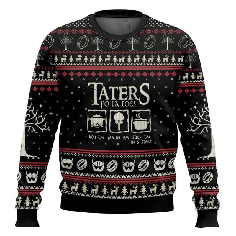 Taters Potatoes Ugly Christmas Sweater
