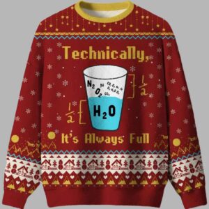 Alternative view of Technically Itâ€™s Always Full Ugly Christmas Sweater - gullprint.com