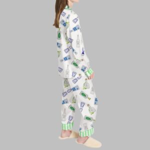 Tequila Bottles Art Pajama Set For Women