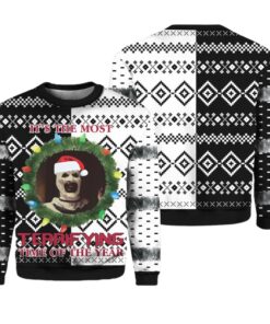 Alternative view of Terrifier It's The Most Terrifying Time Of The Year Ugly Christmas Sweater