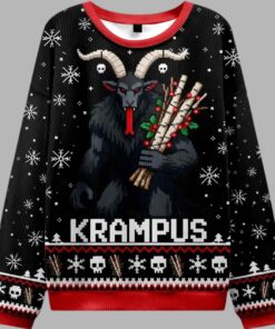 Alternative view of Terrifying Krampus Christmas Ugly Sweater