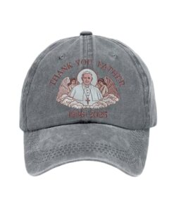 Alternative view of Thank You Father Pope Francis 1936-2025 Hat