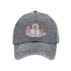 Alternative view of Thank You Father Pope Francis 1936-2025 Hat