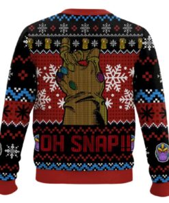 Alternative view of Thanos Half Of You Are On My Naughty List Ugly Christmas Sweater