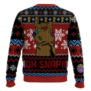 Alternative view of Thanos Half Of You Are On My Naughty List Ugly Christmas Sweater