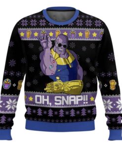 Thanos Oh Snap Ugly Christmas Sweater