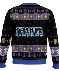 Alternative view of Thanos Oh Snap Ugly Christmas Sweater