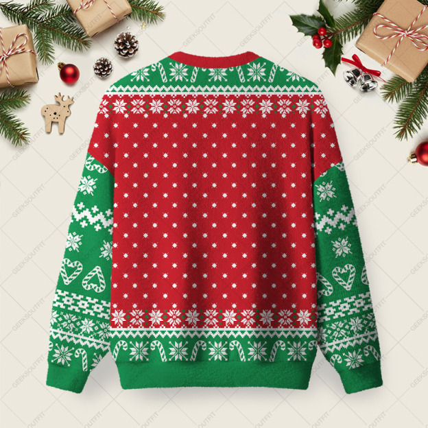 Alternative view of That's What I Do Ugly Christmas Fuzzy Fleece Sweatshirt