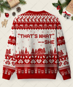 Alternative view of That's What Ugly Christmas Fuzzy Fleece Sweatshirt