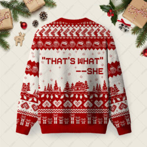 Alternative view of That's What Ugly Christmas Fuzzy Fleece Sweatshirt