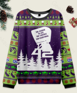 The Answer to Everything Ugly Christmas Sweater Sweatshirt