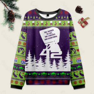 The Answer to Everything Ugly Christmas Sweater Sweatshirt