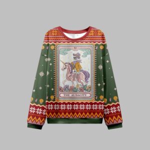 Alternative view of The Audacity Tarot Card Ugly Christmas Sweater - Grishko.com