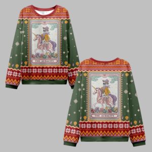 The Audacity Tarot Card Ugly Christmas Sweater - Grishko.com
