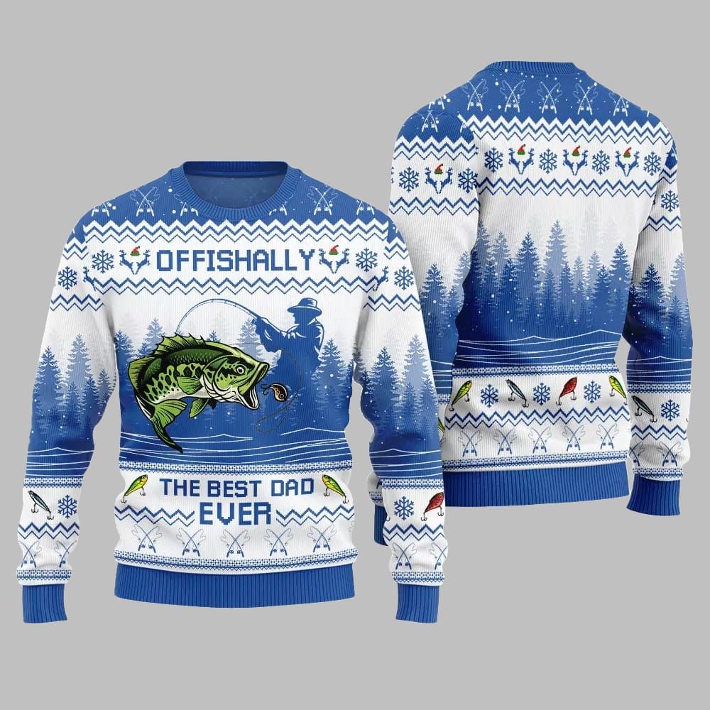 The Best Dad Ever Ugly Sweater Christmas 2025 - Grishko.com