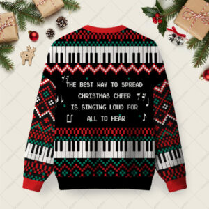 Alternative view of The Best Way To Spread Christmas Cheer Ugly Christmas Fuzzy Fleece Sweatshirt