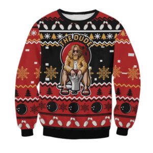 The Big Lebowski Dude Ugly Sweater - Grishko.com