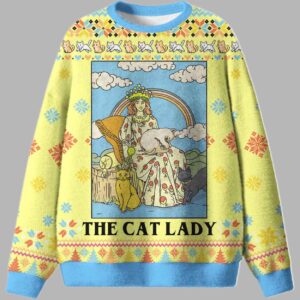 The Cat Lady Ugly Christmas Sweater - gullprint.com