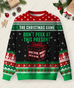 The Christmas Game Ugly Christmas Fuzzy Fleece Sweatshirt