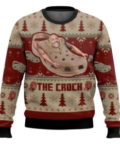 The Crock The Rock Meme Ugly Christmas Sweater