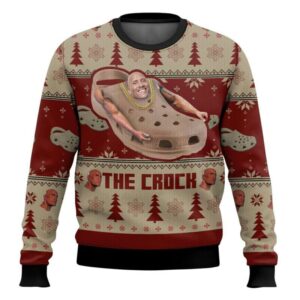 The Crock The Rock Meme Ugly Christmas Sweater