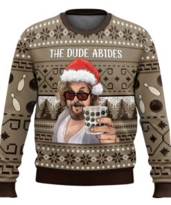 The Dude Abides The Big Lebowski Ugly Christmas Sweater