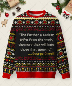 The Further A Society Ugly Christmas Fuzzy Fleece Sweatshirt