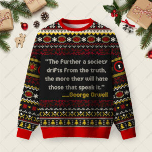 The Further A Society Ugly Christmas Fuzzy Fleece Sweatshirt
