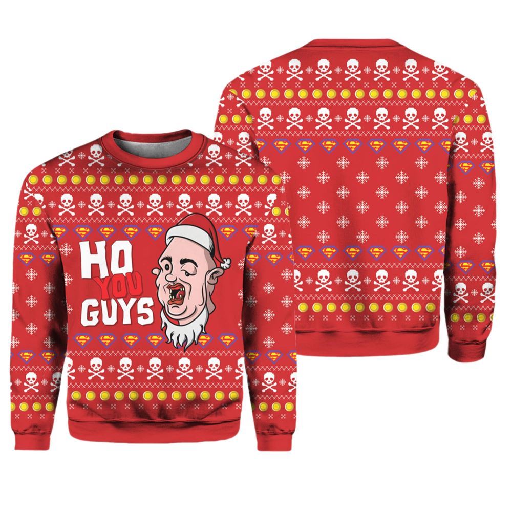 The Goonies Ho You Guys Ugly Christmas Sweater - Grishko.com