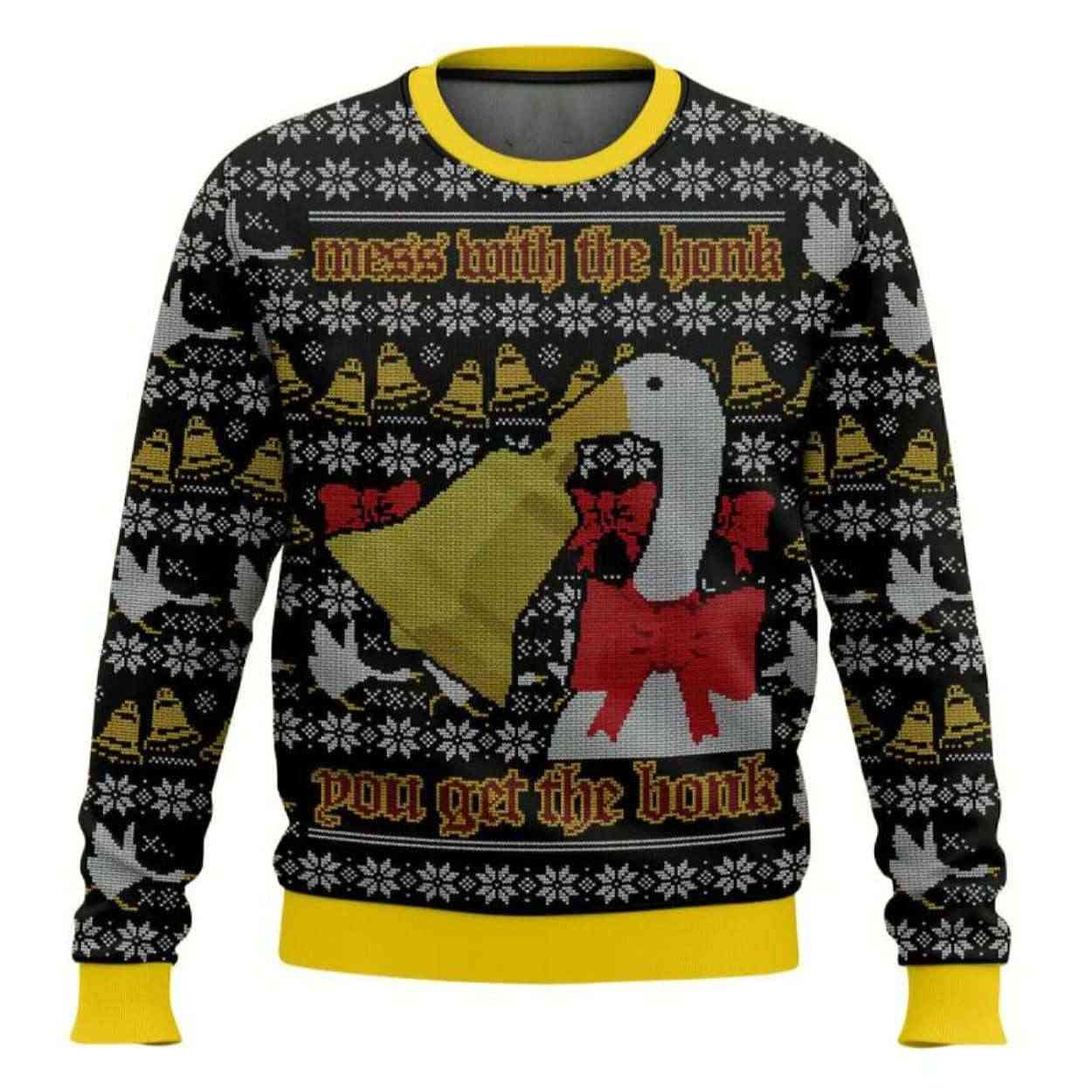 The Goose Gets The Bonk Ugly Christmas Sweater