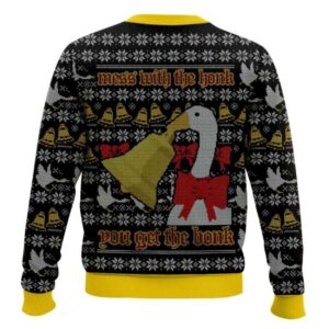 Alternative view of The Goose Gets The Bonk Ugly Christmas Sweater