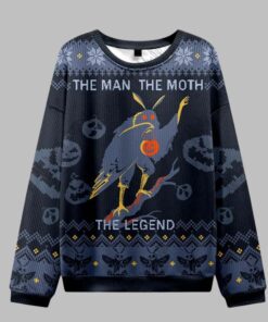 Alternative view of The Man The Moth The Legend Ugly Sweater 2025 Christmas