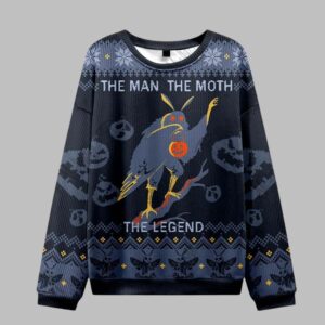 Alternative view of The Man The Moth The Legend Ugly Sweater 2025 Christmas - Grishko.com