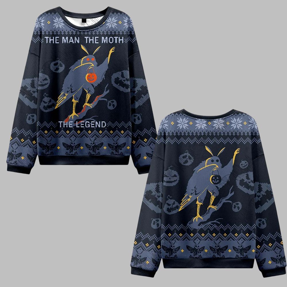 The Man The Moth The Legend Ugly Sweater 2025 Christmas - Grishko.com