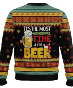 Alternative view of The Most Wonderful Time For A Beer Ugly Christmas Sweater